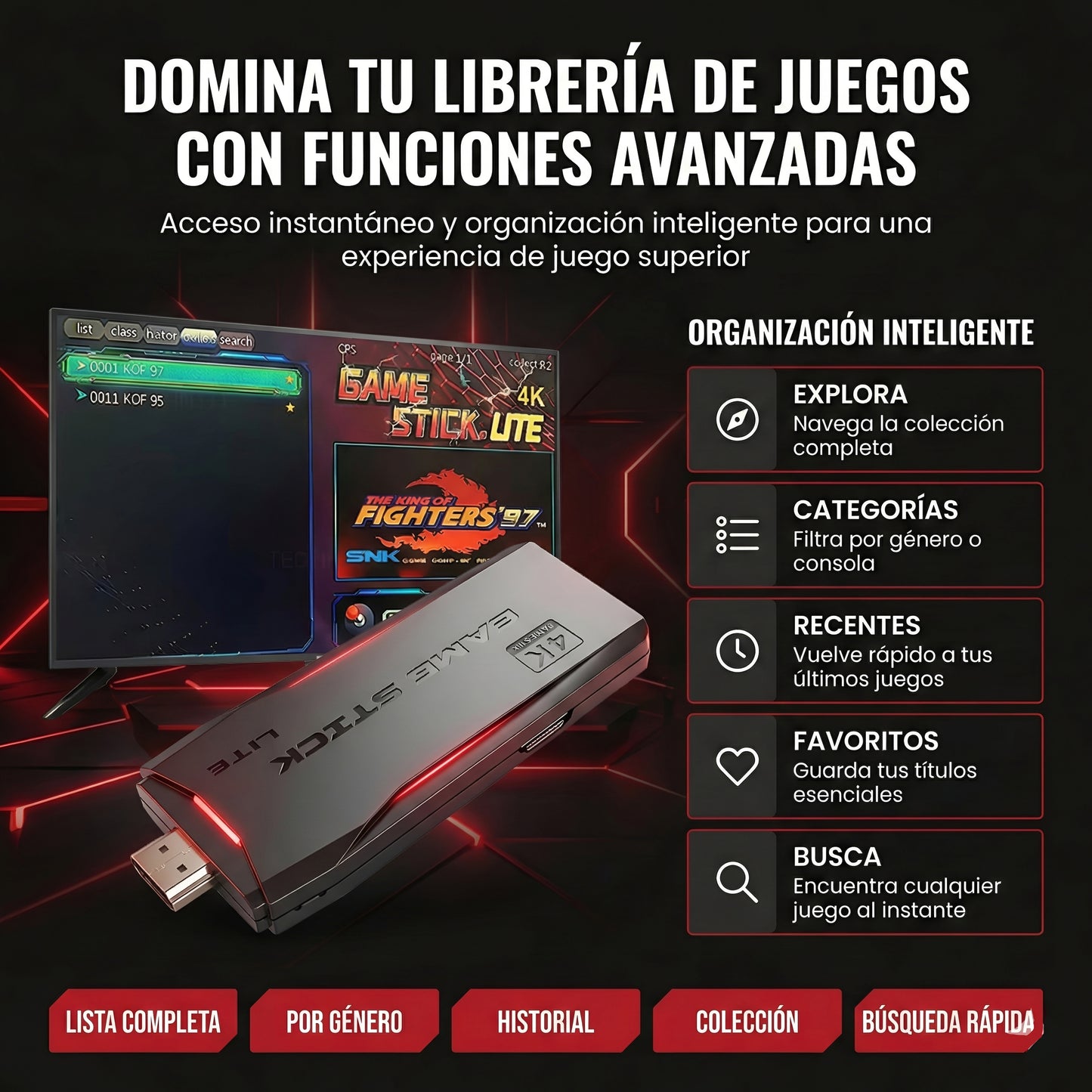 Consola de Video Juegos Arcade 90s ™